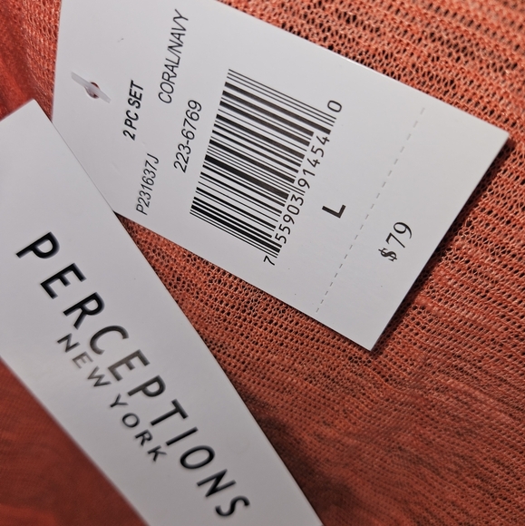 NWT Perceptions New York Mini Short Ruffle Sleeve Cardigan Sweater - Picture 3 of 3